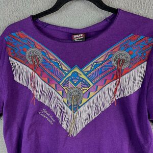 Vtg Silverton Colorado T Shirt Women M Single Stitch Southwest Native American